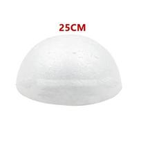 1pc 15cm/18cm/20cm/25cm Half Round Polystyrene Foam Ball For DIY Christmas Natal Kids Painted Wed Party Flower Ball Decor