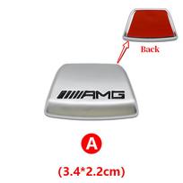 3D ABS Automobilio Vairo Ženklelis Lipdukas Emblema Mercedes Benz AMG W205 W206 W177 W168 W108 AMG W176 W204 W212 Priedai