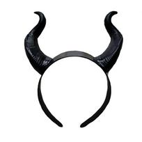 Halloween Devil Horns Headband Black Costume Party Photo Prop one size