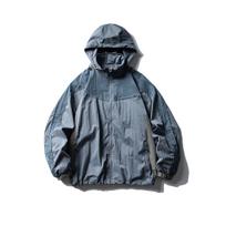 BLACKARMADA Unisex vandeniui atspari spalvų blokų striukė su gobtuvu M gray