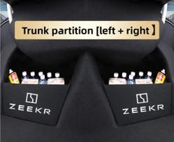 Car Rear Spare Compartment Partition for Zeekr 001 X 7X Trunk Storage Side Baffle Extreme Krypton Auto Upgrade Parts