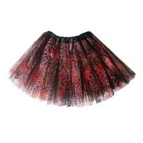 With Lining Tutu Skirt Fluffy Tulle Kids Halloween Skirts New Halloween Spider Skirt  Halloween Adult-Red black
