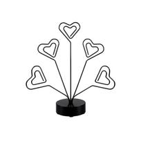 Heart Shaped Memo Clip, Cute Note Holder for Desk, School and Photo Display One Size juoda