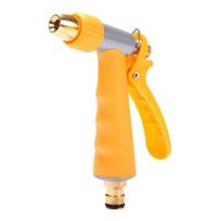 Aluminum Water Guns Multipurpose Watering Nozzle Heavy Duty Car Washing Sprayer For Car Washing And Flower Irrigation geltona