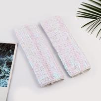 Sparkling Elastic Sequin Half-Finger Gloves for Parties 9x28cm Length balta
