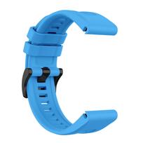 Silicone Quick Fit Watch Strap for Garmin Fenix 6S/6/ 6X Sports Waterproof /Sweatproof Watch Strap for 20/22/26mm Quick Fit Garmin Fenix 6X GPS dangaus mėlyna spalva