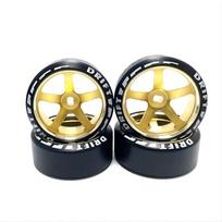 4pcs/set alloy rc wheel rim+ drift tire for 1/28 Wltoys K969 K989 P929 kyosho rally model car upgraded part