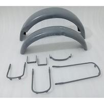 Triumph T140 Raw Front & Rear Mudguards + Front Stays & Rear Brackets |Fit For