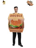 Halloween party hamburger costume stage show costume cosplay cosplay costume European and American fantasy One size fits all beige