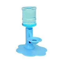 Cat Water Dispenser Non Electric Height Adjustable Large Capacity Pet Drinking Fountain for Short Long Trips NO bottle mėlyna