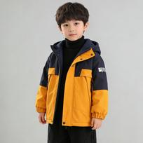 Boys Kids Thick Fleece Lined Reversible Outdoor Windproof Winter Jacket 170cm black