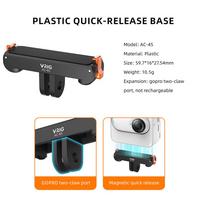 Go 3 Magnetinis greito atjungimo adapteris Insta360 Go 3/GO 3S įkrovimo bazės tvirtinimui Kameros priedai su 1/4 ir Gopro sąsaja