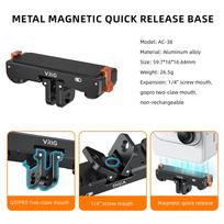 Go 3 Magnetinis greito atjungimo adapteris Insta360 Go 3/GO 3S įkrovimo bazės tvirtinimui Kameros priedai su 1/4 ir Gopro sąsaja