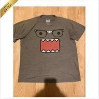 Vintage Domo T Shirt Y2k Retro Men and Women Street Wear Domo Kun - Reprint Hot 120 gray