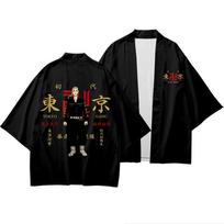 Unique Tokyo Revengers Kimono Cardigan Draken Mikey Oversized Outwear For Casual Use Draken,5XL black
