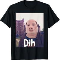 John Pork Dih Funny Gen Z Brainrot Trending Meme T-Shirt 2XL gray