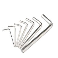 7Pcs/Set Mini Hexagon Key Allen Key Size 1.7-1mm Alloy Steel Wrench sets Kit Repair Hand Tools For Car factory white