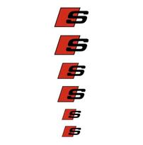 6 vnt. Stabdžių suportų automobilio lipdukas Decal Ratų automobilio logotipas Dekoravimo priedai Audi Sline TT A1 A2 A3 A4 A5 A6 A7 A8 8P B6 B7