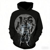 2026 Autumn/winter Dragon Ball Retro Cotton Warm Cotton Hoodie Men's 3D Printed Sweatshirt Unisex Children's Casual Coat 5XL gray