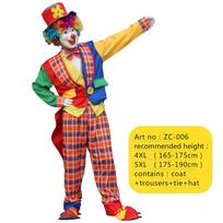 Clown Cosplay Costume Stage Performance Suit Carnival Party Clown Clothing 5XL