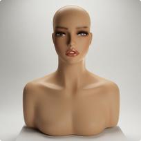 Mannequin Head with Shoulders Photography Prop Jewelry Display