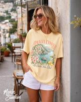 Amalfi Coast Shirt, Comfort Colors® La Dolce Vita Club Graphic Tee 4XL brown