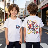 Bubble The Amazing Digital Circus kids T-Shirt, Comfort Colors Pomni and Jax T-Shirt, Glitch Core Cartoon Tee, Digital Circus 120 gray