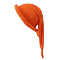 Soft Dwarf Christmas Hat Long Pointed Pixie Headwear Funny Elf Hat  Holiday Celebration oranžinė