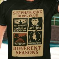 Different Seasons T-shirt for Stephen King Book Club, Classic Horror Shirt, Gift for fan of Stephen King, Book Club Shirt 110 beige