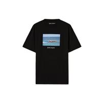PALM ANGELS Getty Speedboat Classic Tee PMAA001S23JER0031001 M gray