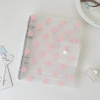A5 Size Loose Leaf Binder Cover Polka Dot Pattern DIY Journal Organizer  DIY Scrapbooking 1
