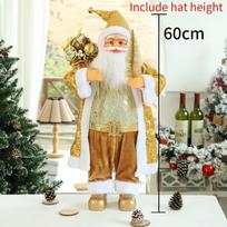 60cm Santa Claus Doll Christmas Tree Ornaments Plush Christmas Doll Decorations For Home 2023 Navidad  Gift Kids