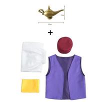 Anime Suaugusiųjų Aladino Princas Kostiumas Arabiškos Naktys Cosplay su Diržu ir Skrybėle Helovino Šventei Spektakliui Dievo Lempos Šventės Cos L(175-180CM) white