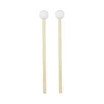 2Pcs/Set Silicone Drumstick Handpan Drum Mallets Wooden Handle Drum Mallet  Percussion Accessories Style 4