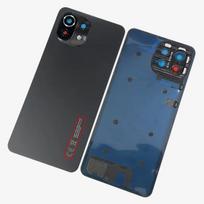 Back Cover For Xiaomi Mi 11 Lite Glass Battery Cover Housing  Cases Mi11 Youth NE 5G With Camera Lens Replacement Black 5G
