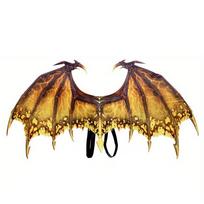 Elastic Band Halloween Dragon Wing Foldable Cosplay Wing Costume Masquerade Dragon Wing  Adult brown