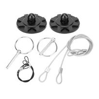 Universal CNC Billet Aluminum Car Racing Sport Bonnet Hood Pin Lock Latch Accessory Kit gray