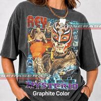 Rey Mysterio WWE Unisex Tee, Wrestling Fan Shirt, Lucha Libre T-Shirt, WWE Wrestling Gift, Rey Mysterio Apparel FD XL brown