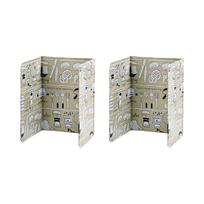 2 Piece Foldable Stove Top Greases Shield Fying Oil Splatter Splash Guards Perfect For Home And Commercial Kitchen Use žalia