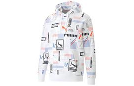 PUMA Sweatshirts Men's White Hooded Moderate Regular L