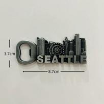 France Metal Bottle Opener Fridge Magnet Stickers Travel Souvenir Gift Landscape Home Kitchen Decor