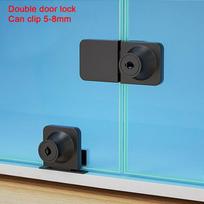 Stainless Steel Double Open Sliding Cabinet Display Lock Lockset Cabinet Door Lock Glass Door Lock Style 7