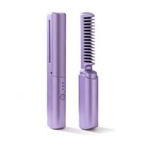 Cordless Hair Straightener Brush Mini Lipstick Sized Fast Heating Portable Hair Styling Tool for Women Travel Use A3