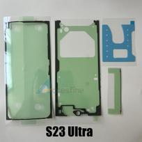 One Set For Samsung Galaxy s25 S24 S23 S22 Ultra Battery Tape + Screen Frame LCD Adhesive + Back Cover Waterproof Sticker 1 Set for S23 Ultra gray