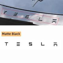 1 vnt. 3D ABS logotipas Tesla emblema raidės Automobilio bagažinės ženklelis Galinės raidės etiketė Galvanizuota MODELIUI 3 MODEL S X Modifikuoti priedai