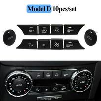 For Mercedes Benz C GLK Class W204 X204 C180 C200 Car Dashboard Air Conditioner Wind Volume Heater Climate Control AC Button Model D black