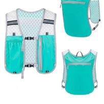 Unisex Running Hydration Vest Adjustable Chest Strap Lightweight Reflective For Marathon D