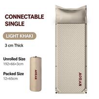 Self-Inflating Sleeping Pad For Camping – Lightweight, Moisture-Resistant Outdoor Air Mattress 190x65x3cm beige