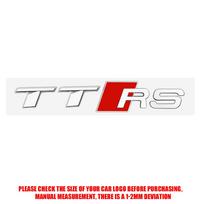 Audi TTS TTRS Logotipas Automobilio Aksesuarai 1 vnt. 3D ABS TTS TTRS Raidės Emblema Automobilio Galinės Bagažinės Lipdukas Kėbulo Ženkleliai Lipdukai Vožtuvo Dangtelis