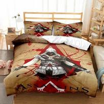 Single-sided Duvet Game A-Assassin Creed Bedding Set Print Bed Set With Pillowcase Bed Single Double Queen Super King Size 70x133cm 3pcs